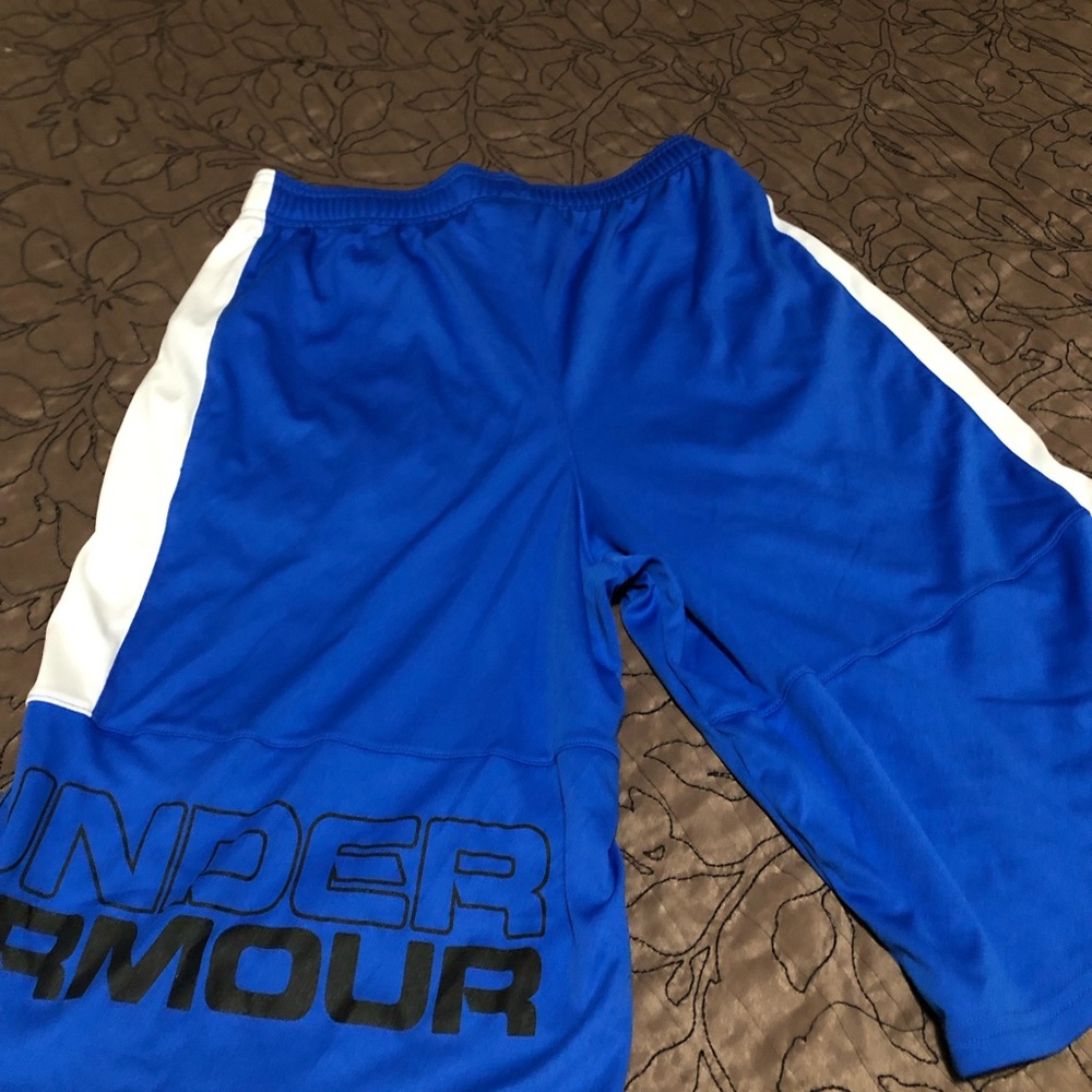 Youth XL- Boys Under Armour royal blue shorts. Excellent condition